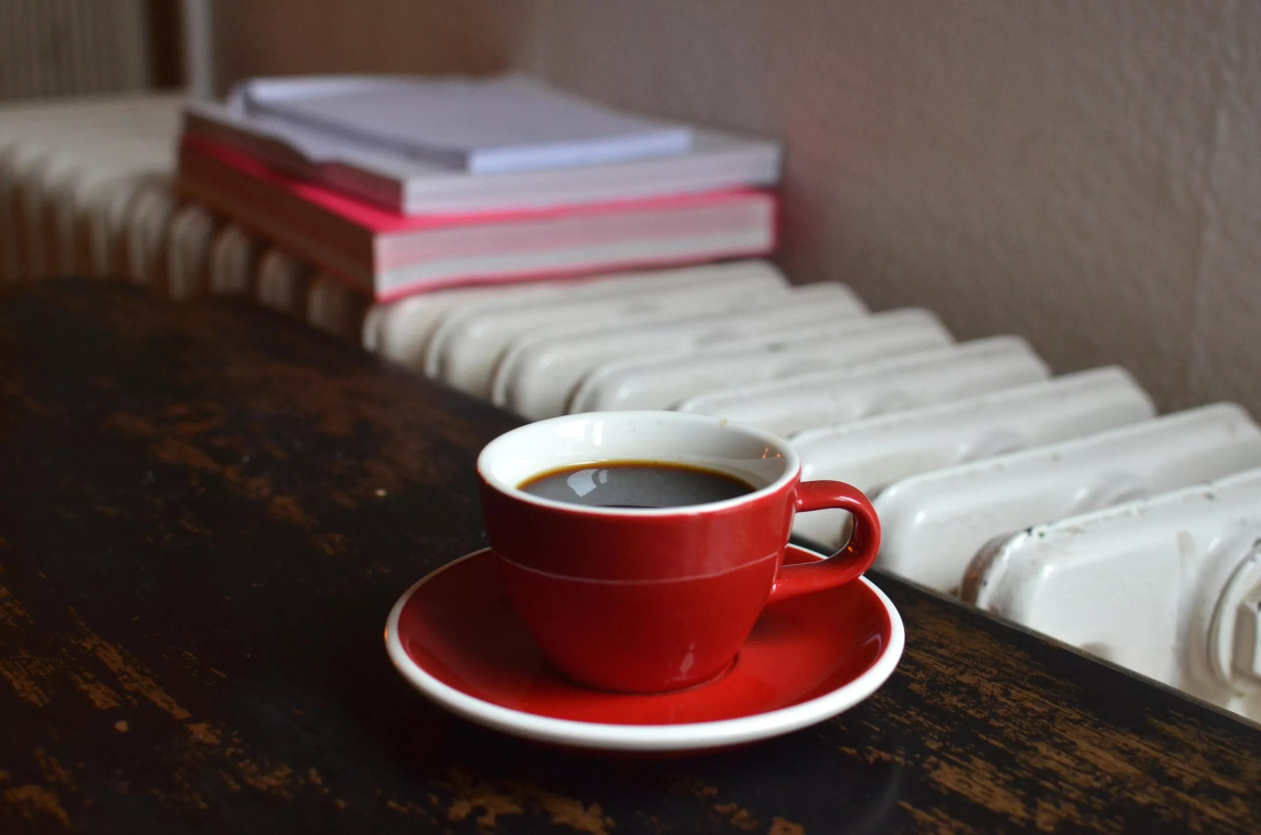Koffie Mok Bij Radiator