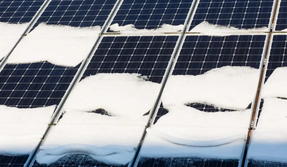 Zonnepanelen Sneeuw